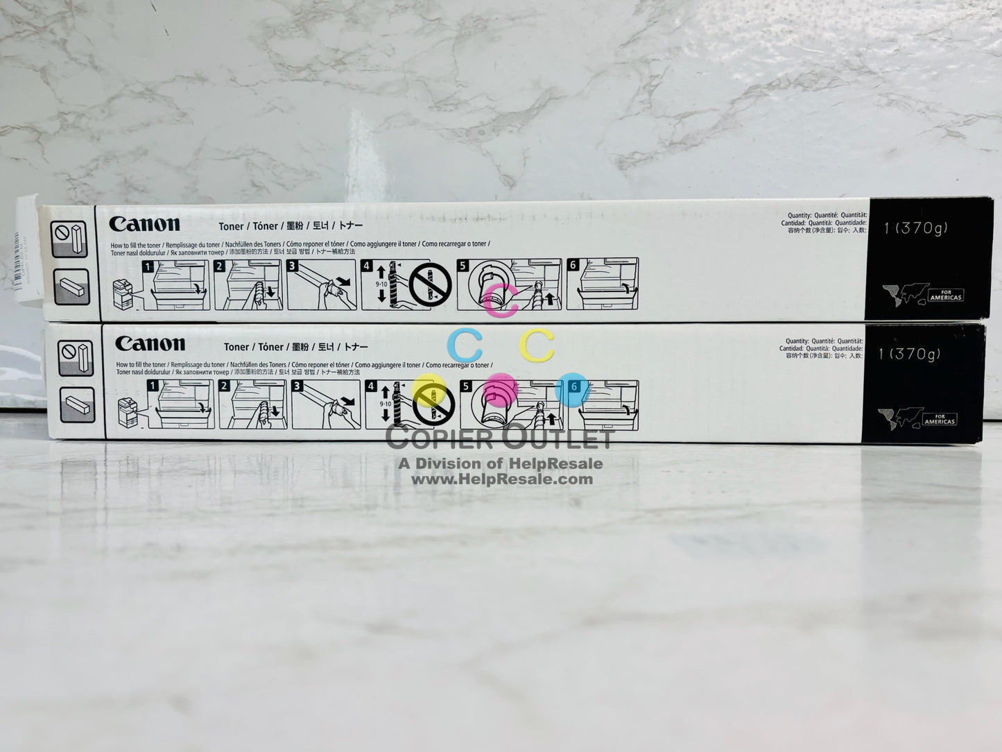 2 Genuine Canon iR Adv C3926,C3930,C3935 Magenta & Yellow Toners GPR-66 MY