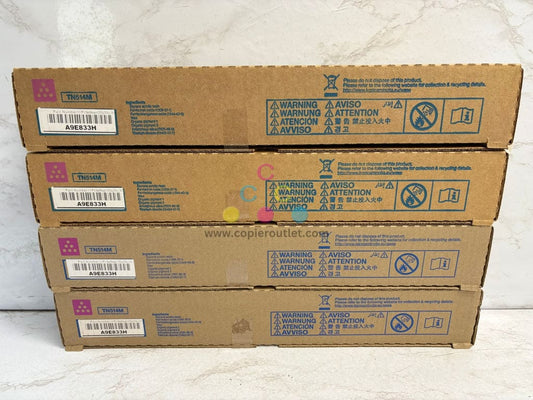 4 OEM Konica Minolta bizhub C458,C558,C658 TN514M Low yield Magenta Toners 8.8oz