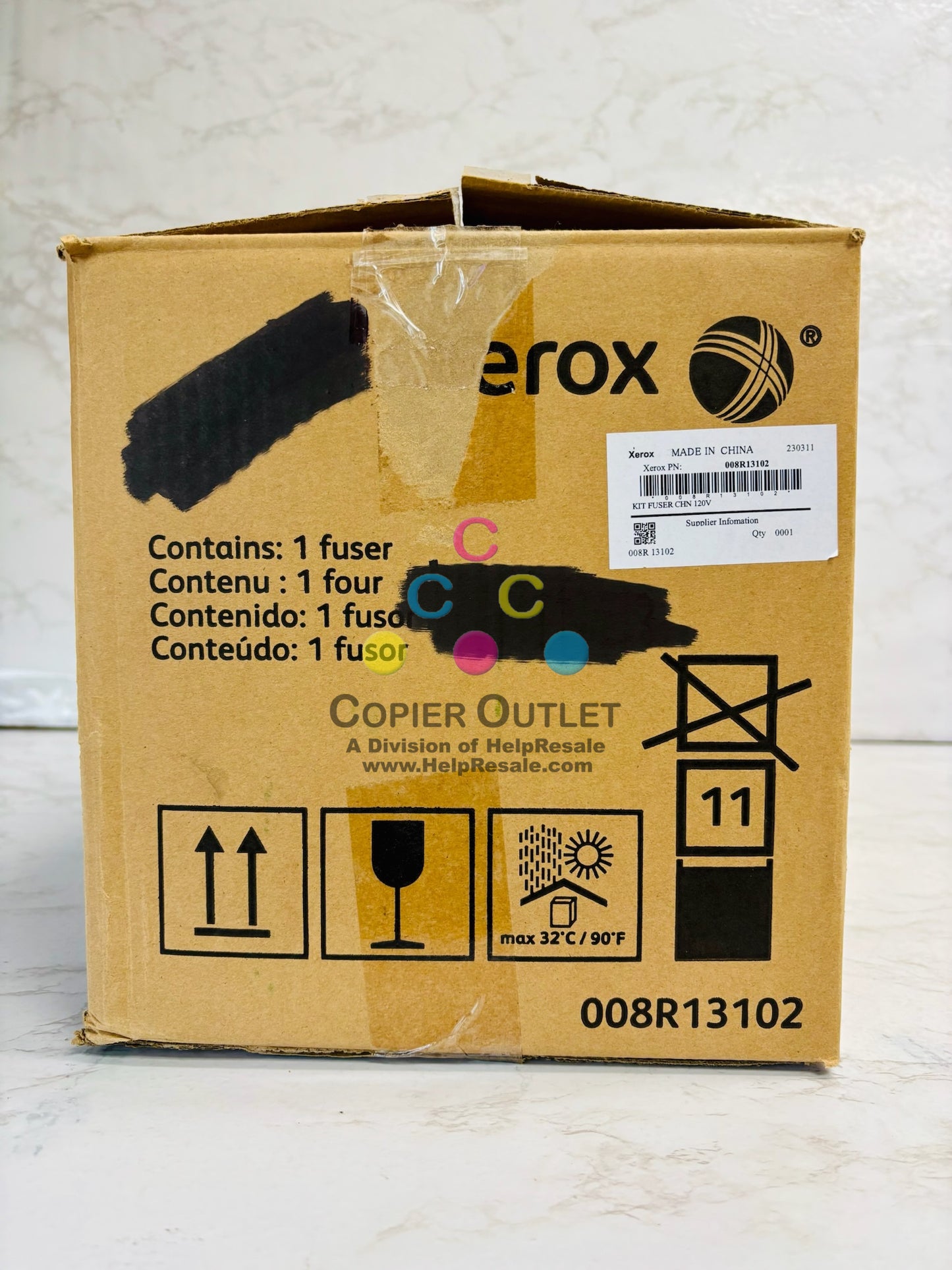 Open Genuine Xerox Color 550,560,570,C60,C70 Fuser 008R13102