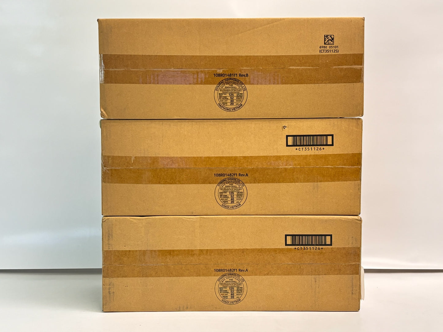 3 Cosmetic Genuine Xerox C500,C505 Cyan & Magenta Drum unit 108R01481, 108R01482
