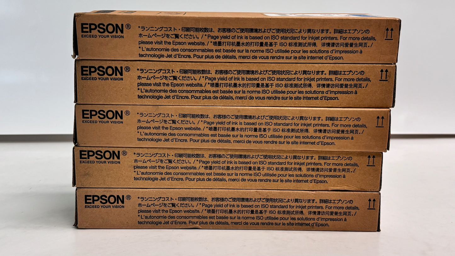 5 Genuine Epson 902XL WF-C5210 Cyan, Magenta & Yellow Inks T902XL220,320,420