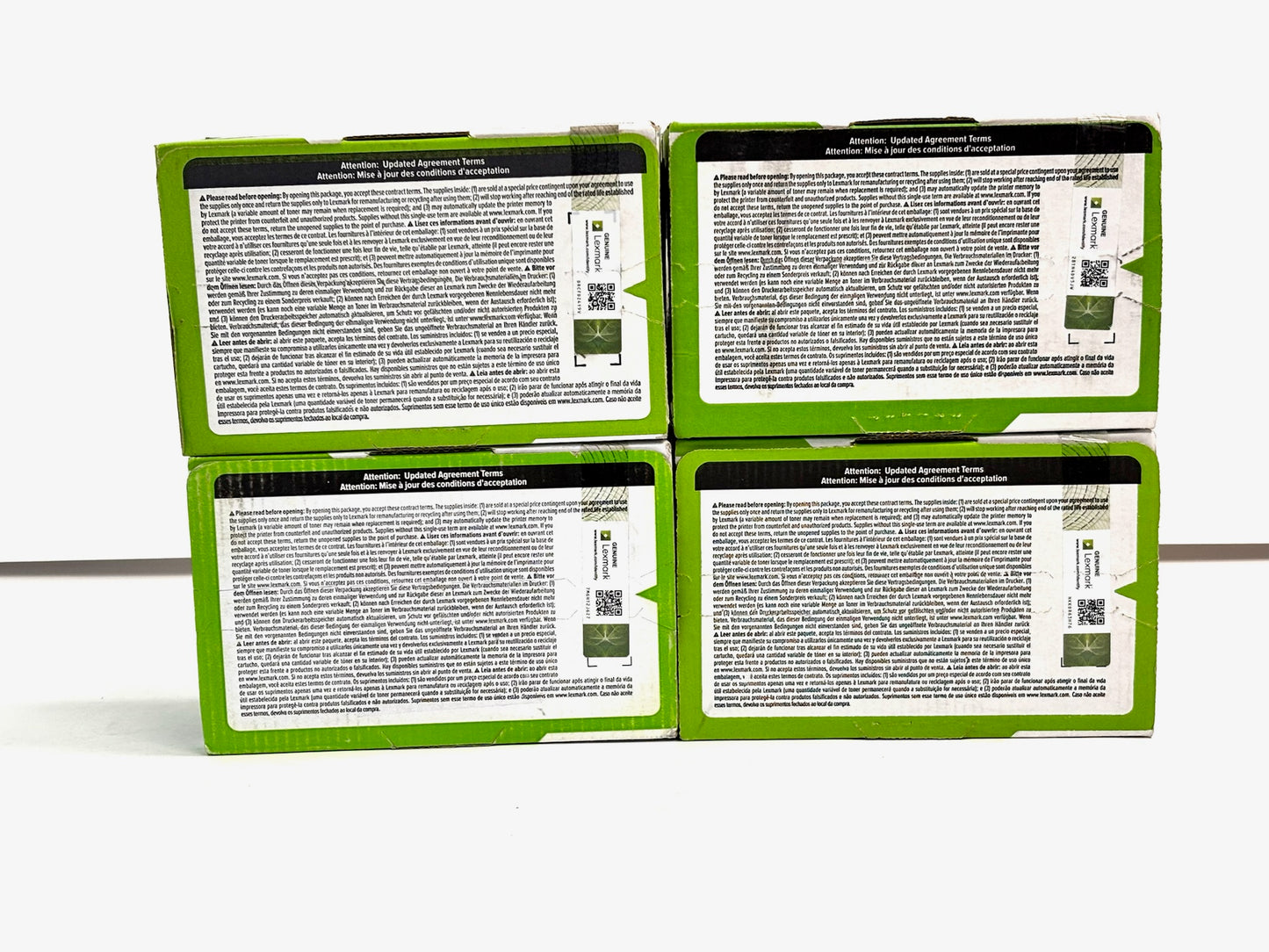 4 New Genuine Lexmark XC4140,XC4143 CMMY Toners 24B6717, 24B6718, 24B6719