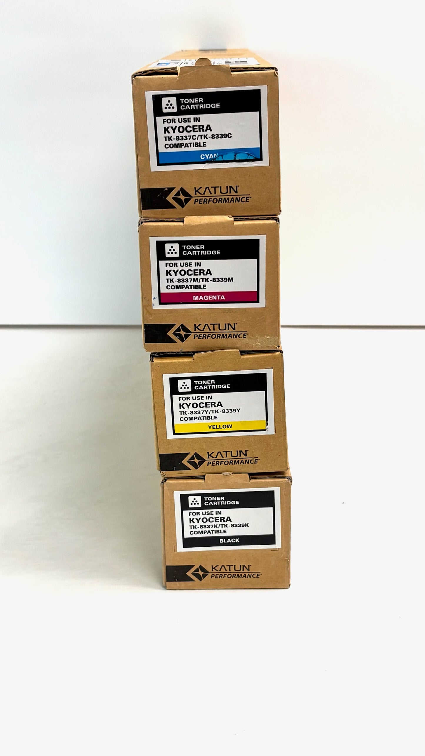 4 Unbranded Katun TASKalfa 3252ci,CS3253ci CMYK Toners TK-8337/TK8339