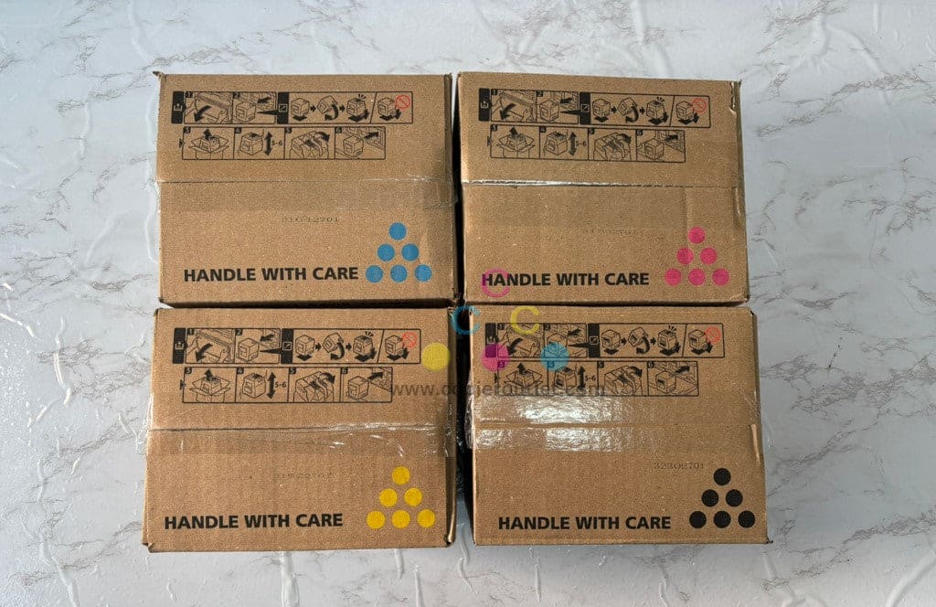 4 Genuine Ricoh Pro C5100, C5110 CMYK Toners 828350,828351,828352,828353