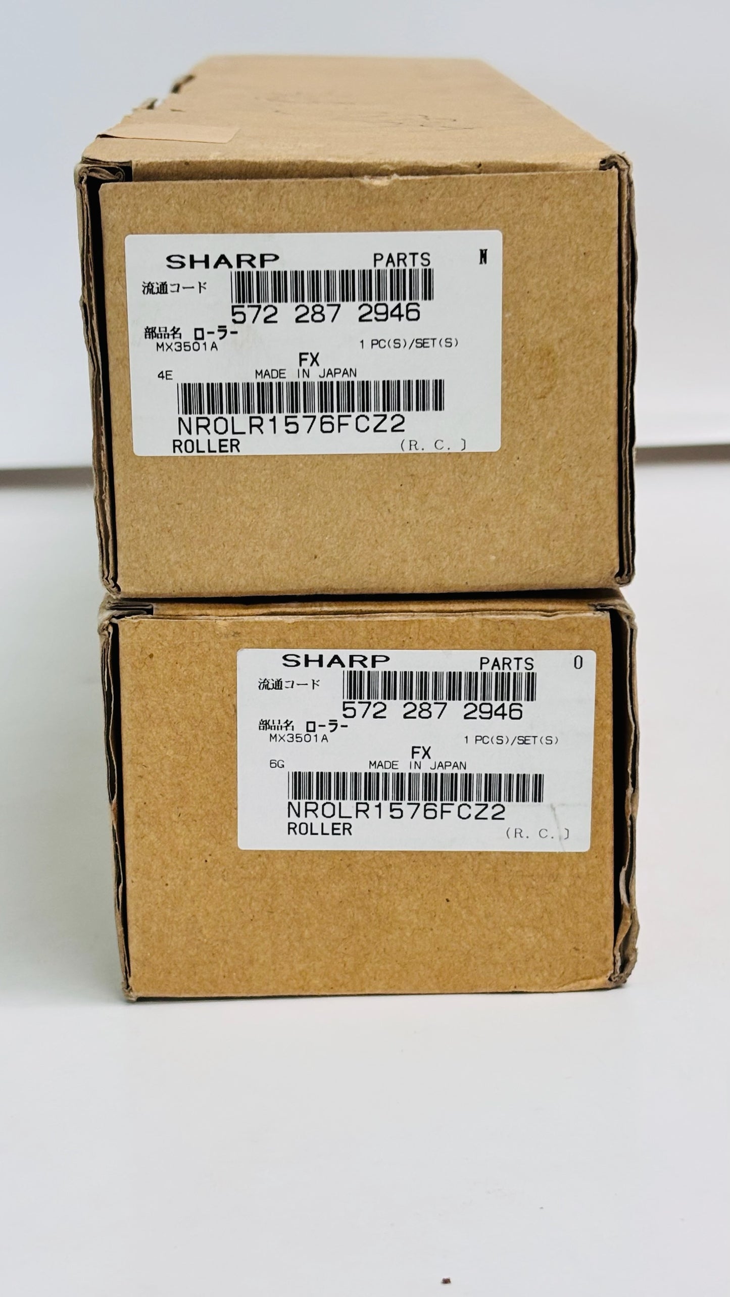 2 Genuine Sharp 3500N, M363N Fuser Web Supply Roller 5722872946, NROLR1576FCZ2