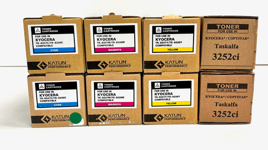 8 Compatible with Kyocera 3252ci,CS3252ci TK-8337/TK-8339 CMYK Toners