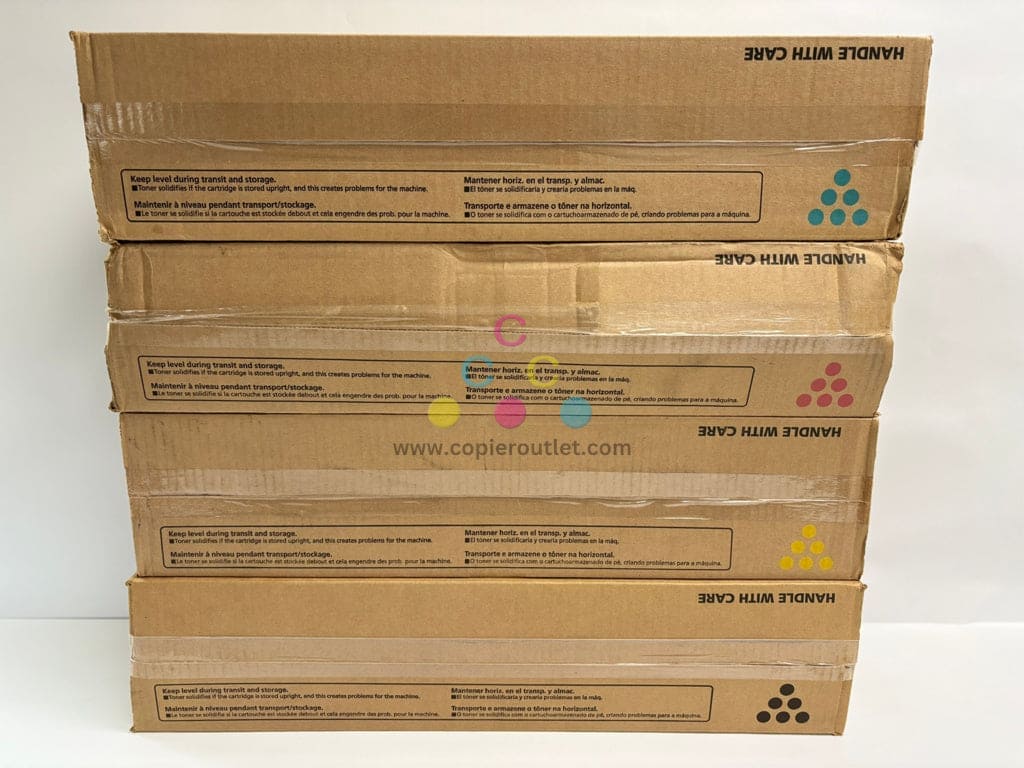 4 Genuine Ricoh Pro C901, C901S CMYK Toner Cart 828249,828250,828251,828252