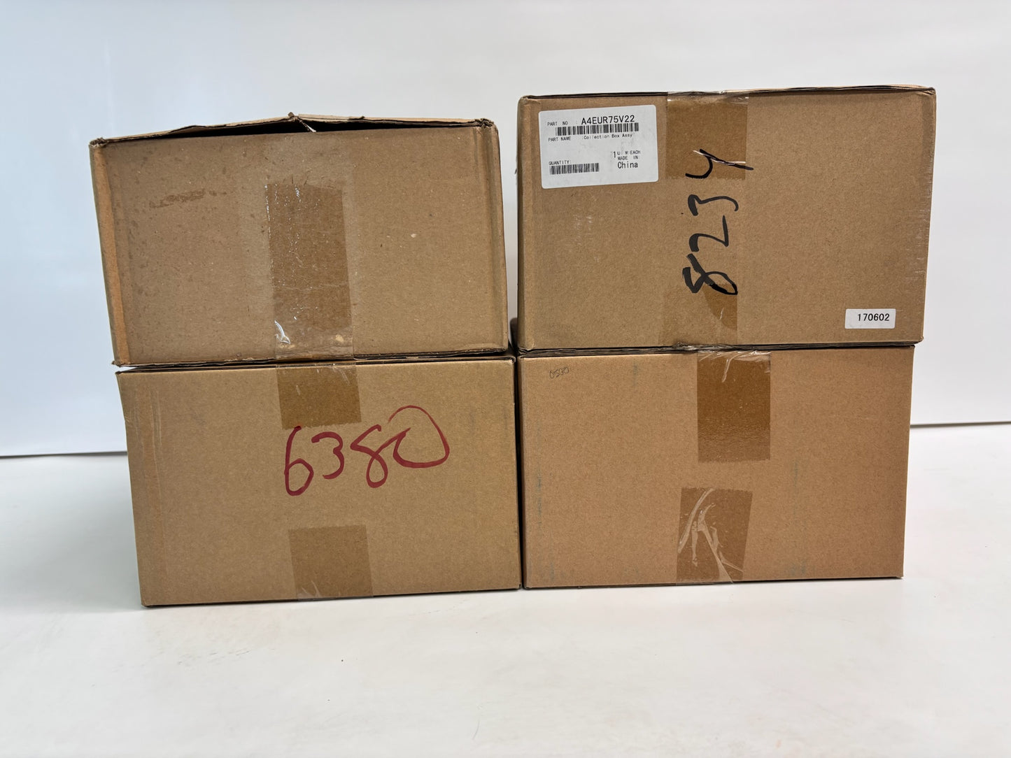 4 Genuine Konica 1052,1250 Waste Toner Collection Box A4EUR75V22, A4EU-R75V-22