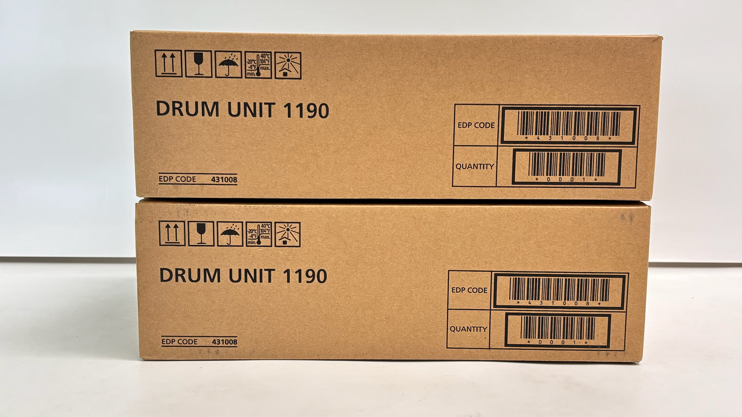 2 New Genuine Ricoh Fax 1190 Drum Unit 431008, 1190, H606-30 Same Day Ship