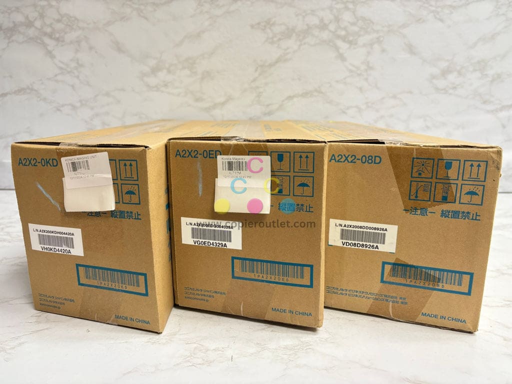 3 Genuine Konica Minolta bizhub C654,C654e,C754,C754e  IU711CMY Imaging Units