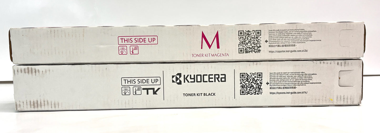 2 OEM Kyocera/Copystar Taskalfa3252ci,CS3252ci Mag & Blk Toner TK-8337K TK-8339M