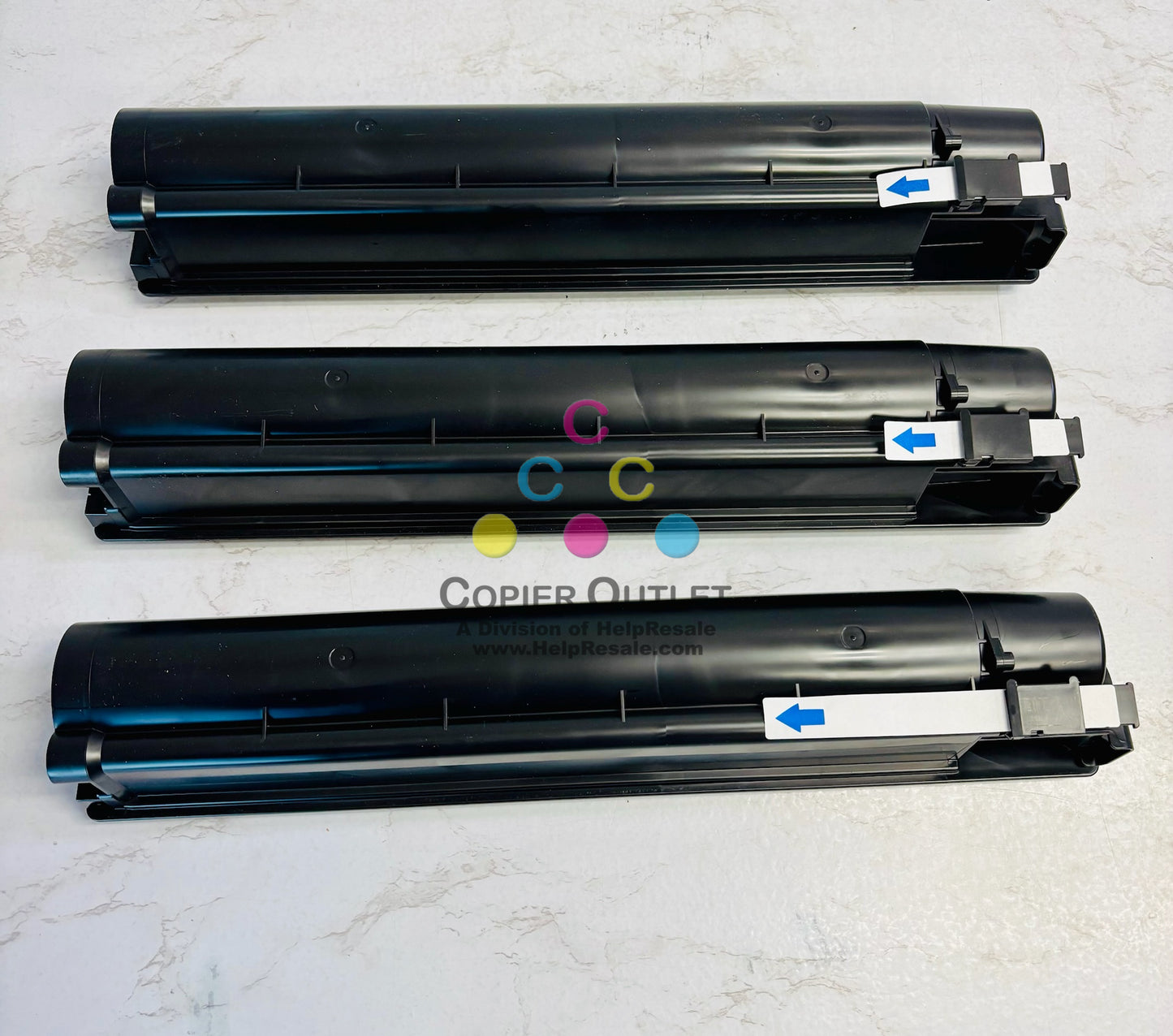 3 Open OEM Toshiba e-studio 2505AC,3005AC Cyan, Magenta & Black Toner T-FC505U