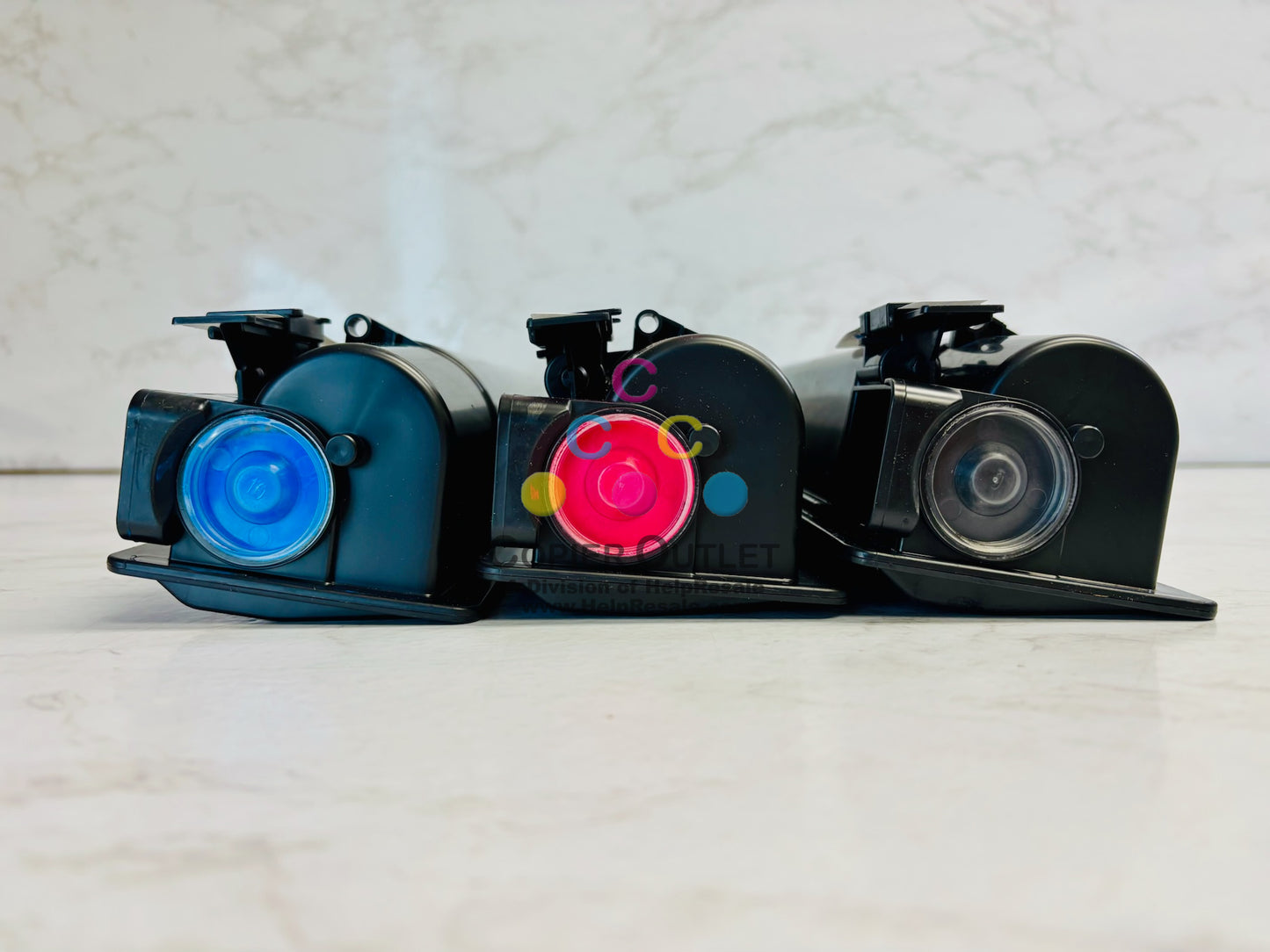3 Open OEM Toshiba e-studio 2505AC,3005AC Cyan, Magenta & Black Toner T-FC505U