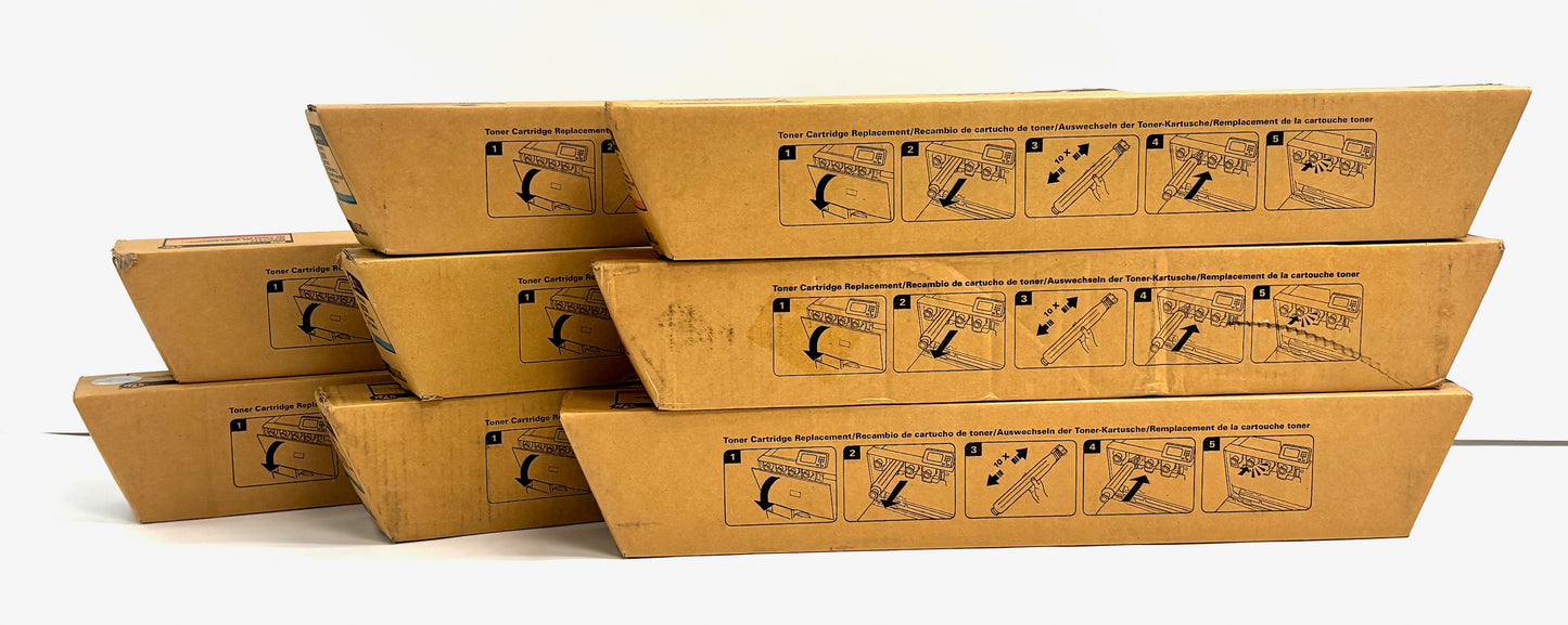 8 New Unbranded/Katun MPC3003, MPC3503 Cyan, Magenta & Yellow Toners