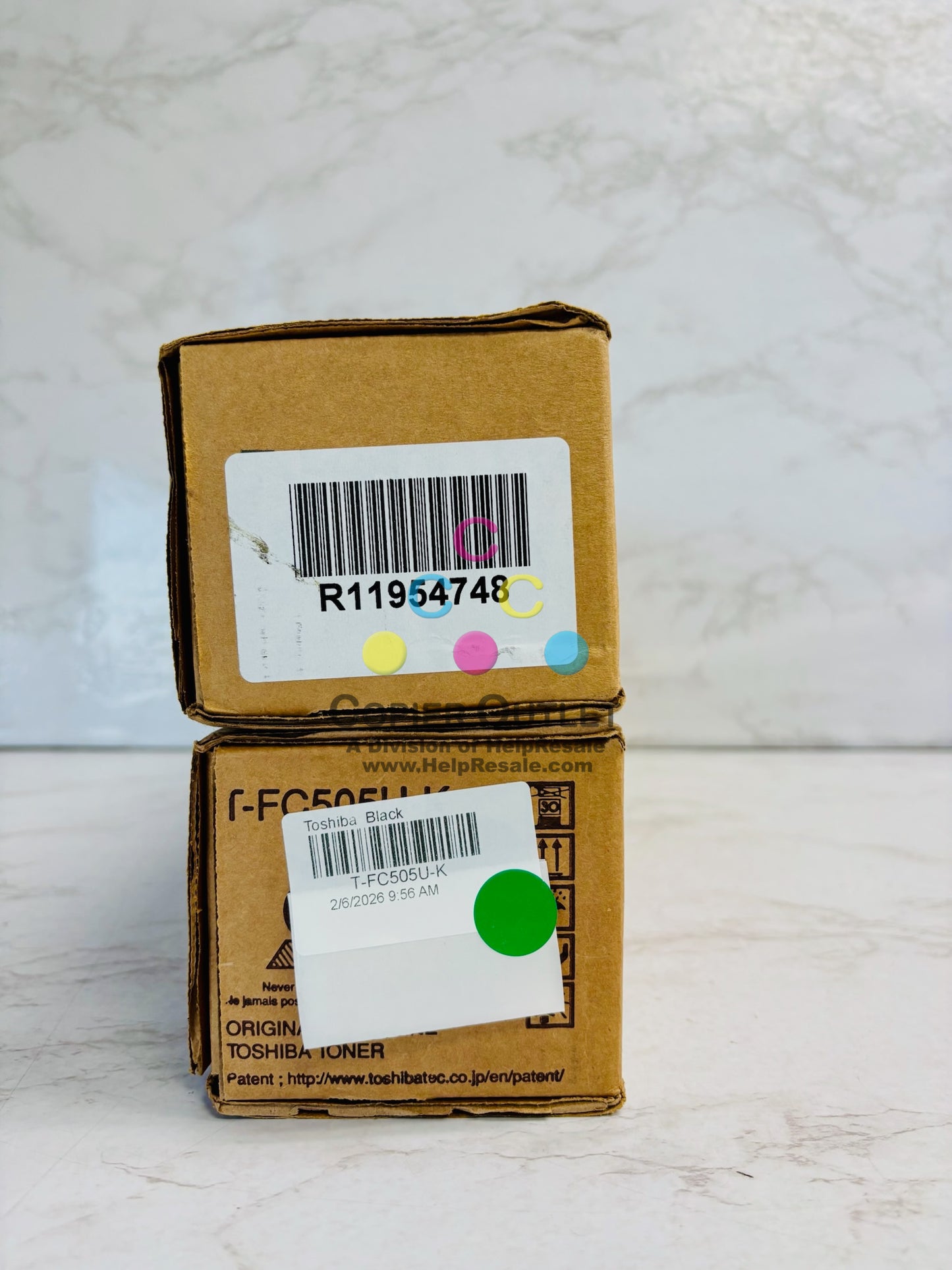 2 Genuine Toshiba e-studio 2505AC,3005AC  Magenta & Black Toner T-FC505U MK