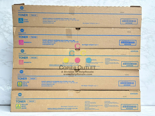 5 OEM Konica AccurioPress C2060,C2070,C3070,C3080,C3080P TN619CMMYY Toners