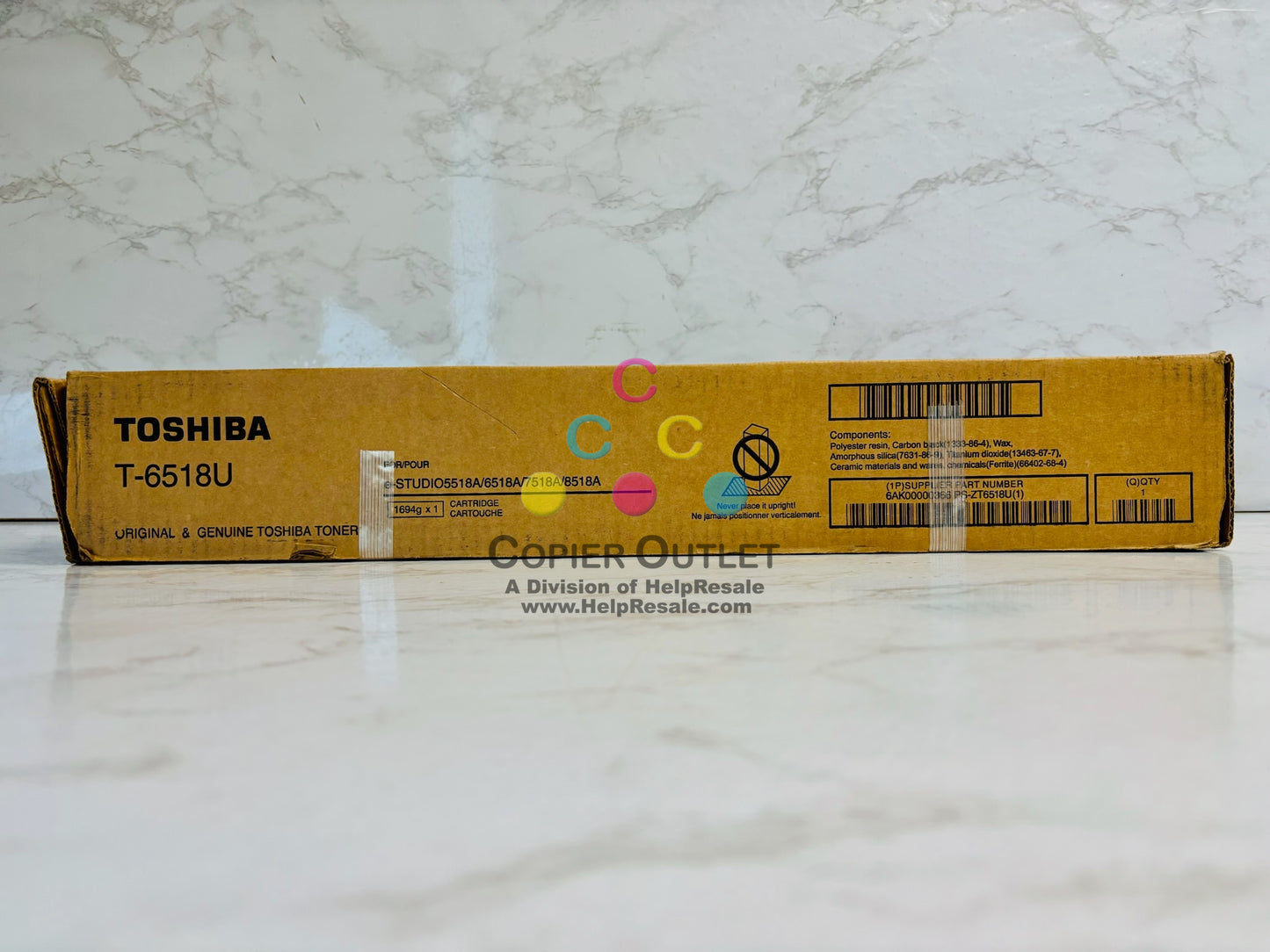 Genuine Toshiba e-STUDIO 5518A,6518A,7518A Black Toner 6518U-B (Damaged Box)