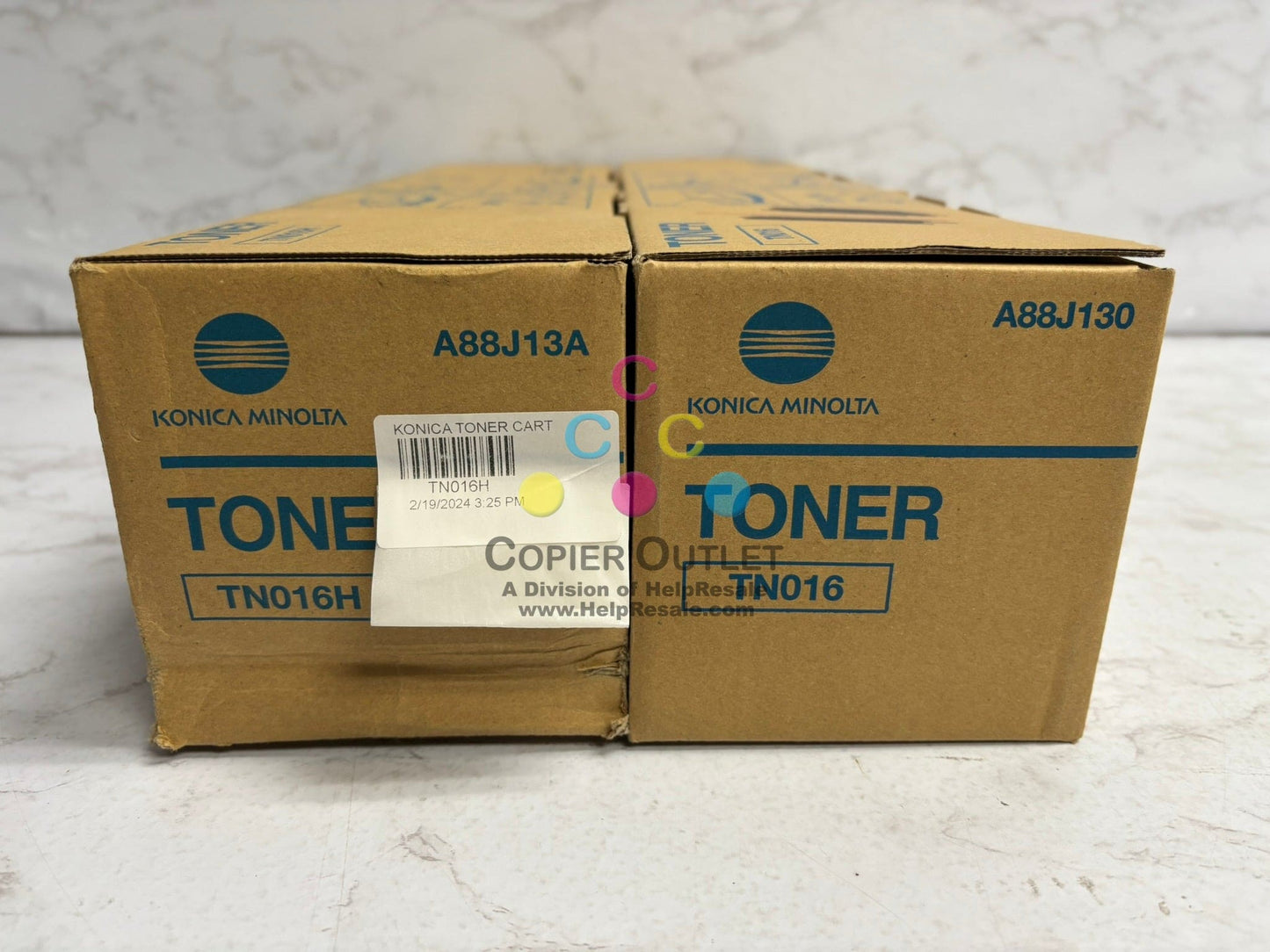 2 OEM Konica Minolta bizhub Pro 1100 Black Toners TN016,TN016H (A88J130,A88J13A)