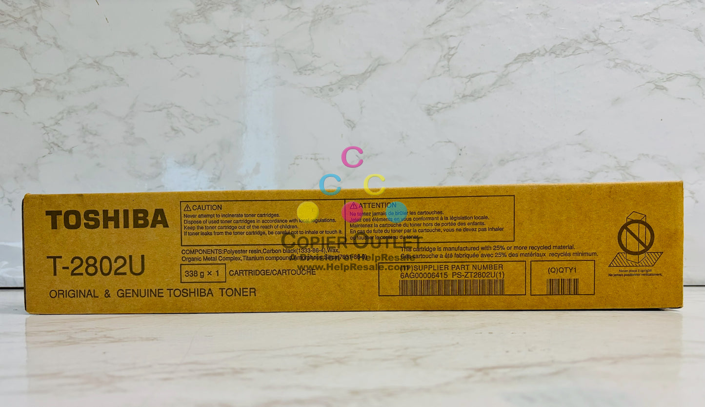Genuine Toshiba e-STUDIO 2802AM,2802AF Black Toner T-2802U