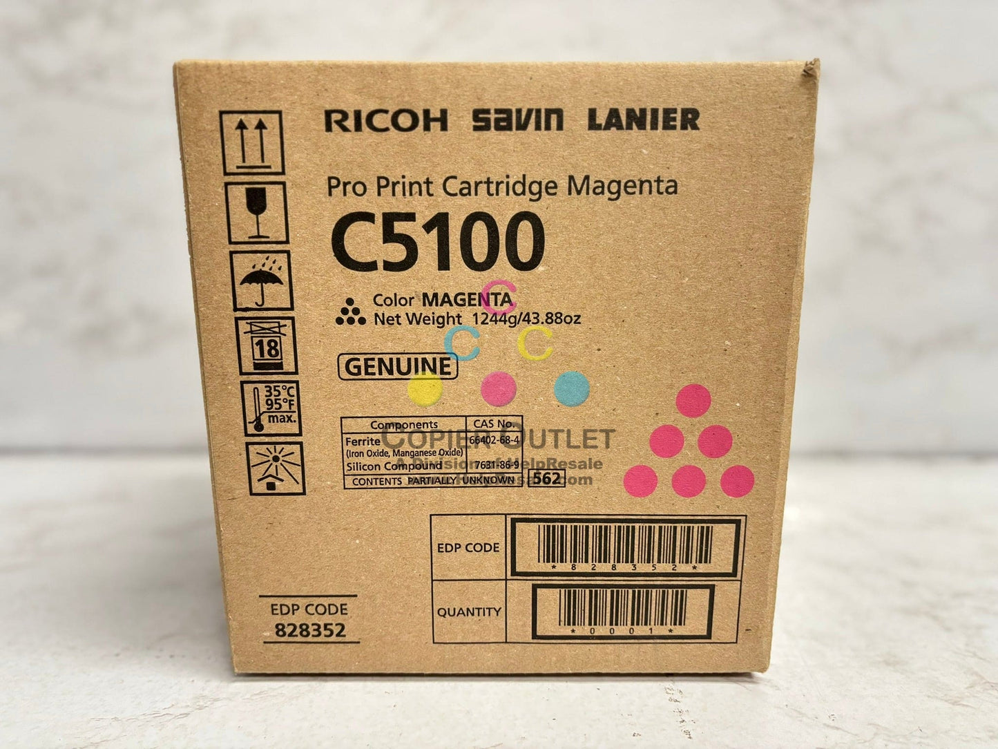 Genuine Ricoh,Savin,Lanier Pro C5100s,C5110s Magenta Toner 828352 Same Day Ship