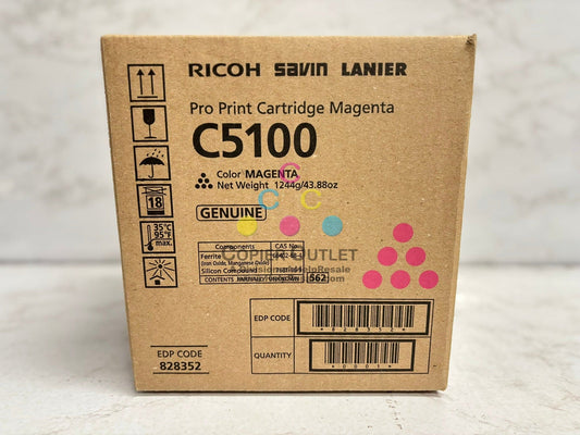 Genuine Ricoh,Savin,Lanier Pro C5100s,C5110s Magenta Toner 828352 Same Day Ship