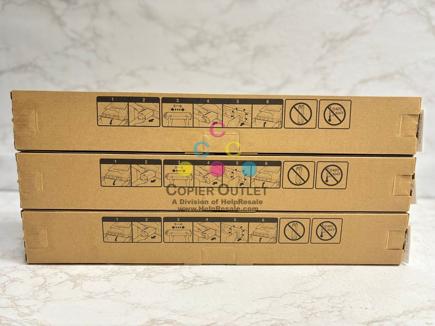 3 OEM Sharp BP-50C26,50C31,50C36,50C45,50C55,50C65,70C31 BP-NT70 CMY Toners