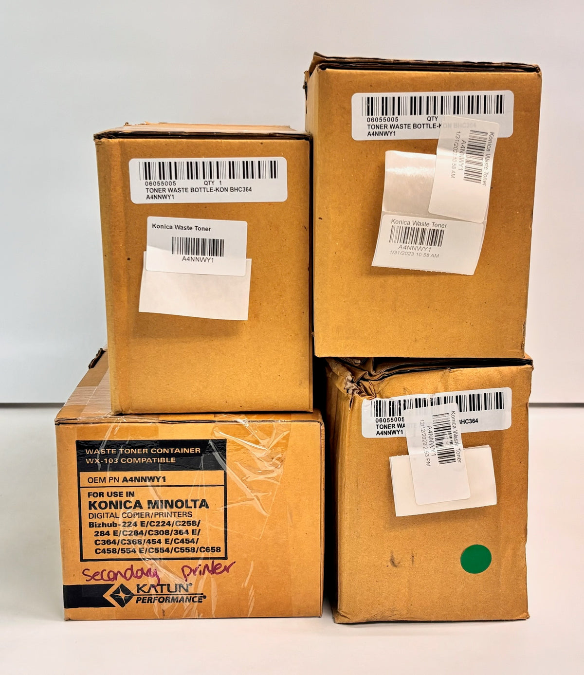 4 Compatible with Konica C364,C658 Waste Toner Box/Containers A4NN-WY1, WX-103