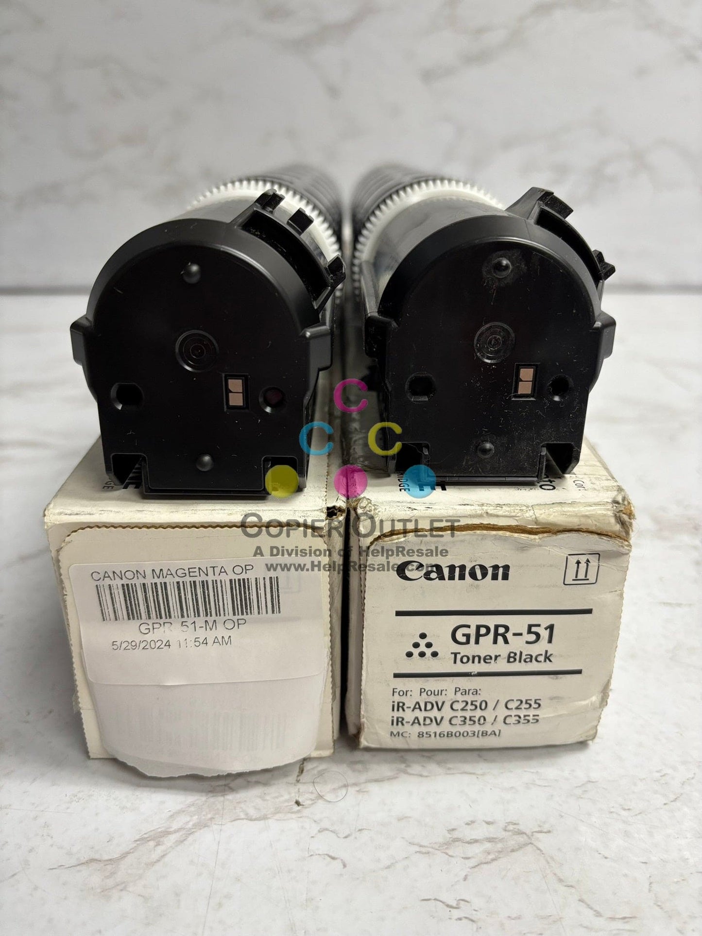 2 Open Genuine Canon imageRUNNER ADV C250,C255,C350,C355 GPR-51 MK Toners