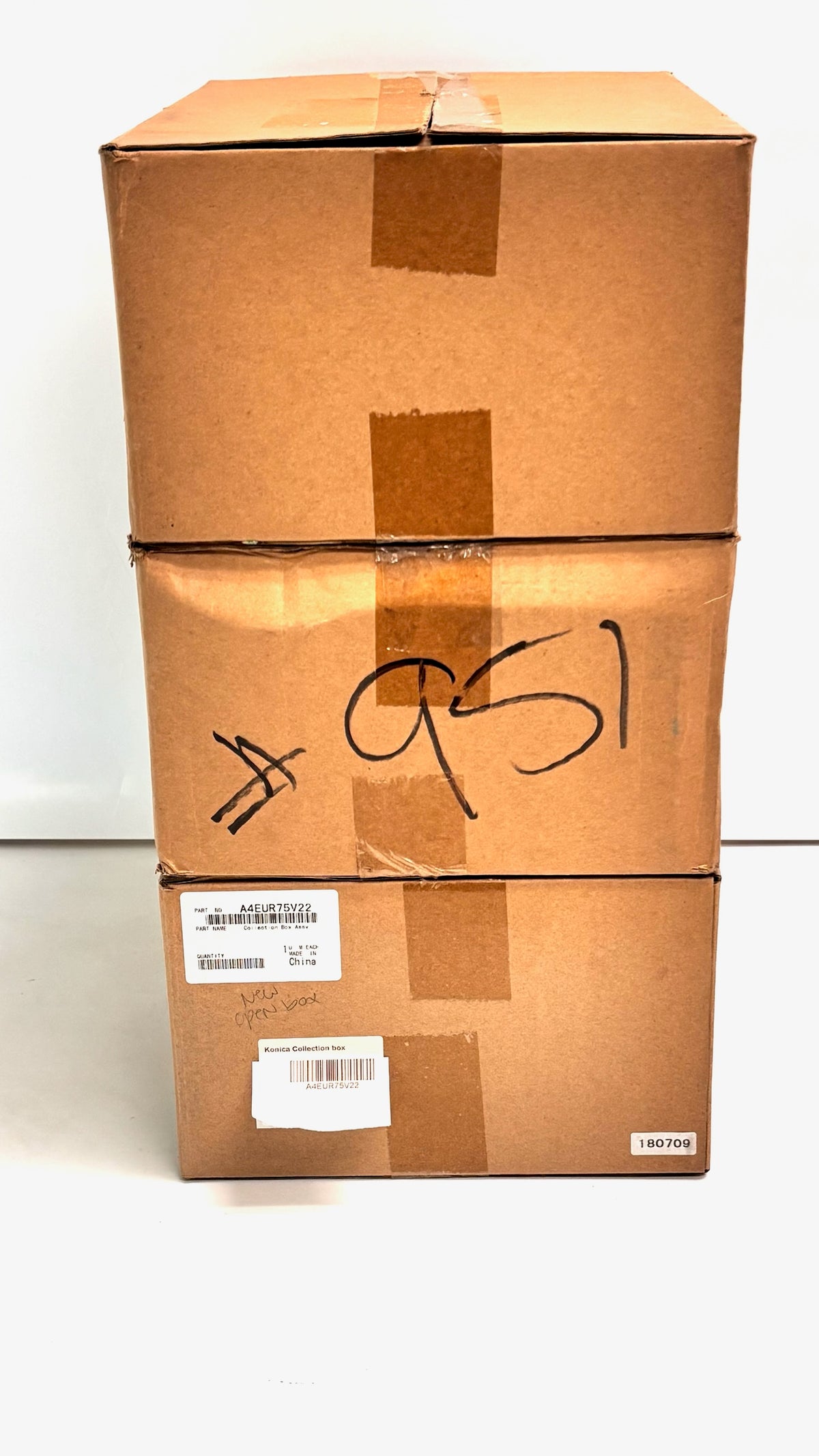 3 Open OEM Konica PRESS 1052, Pro 951 Waste Toner  Containers A4EUR75V22