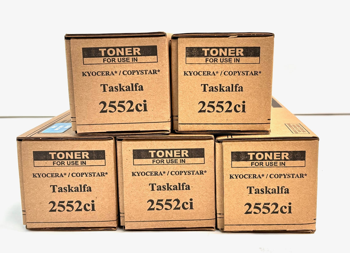 5 Compatible With Kyocera Taskalfa 2552ci Cyan & Black Toners TK-8347/TK-8349