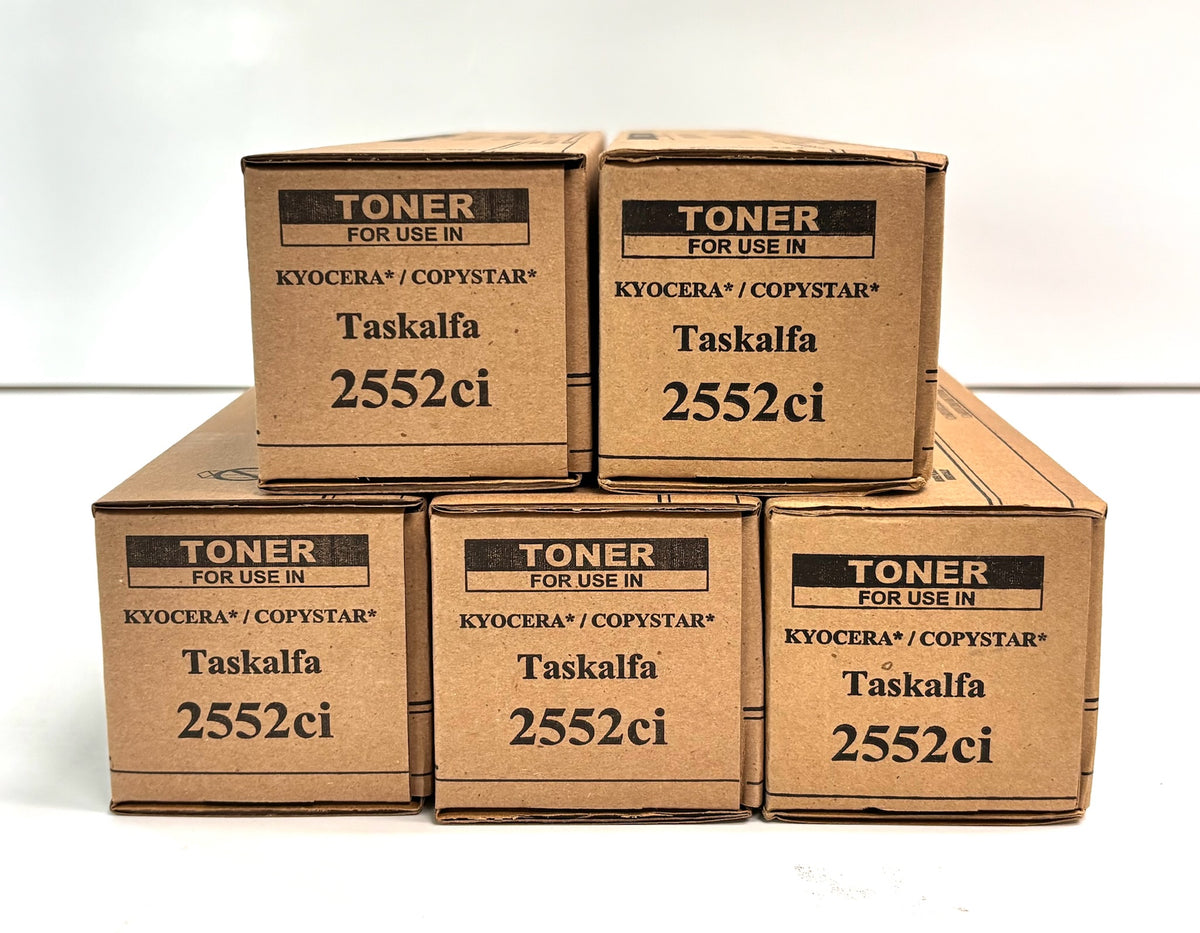 5 Compatible With Kyocera Taskalfa 2552ci Cyan & Black Toners TK-8347/TK-8349
