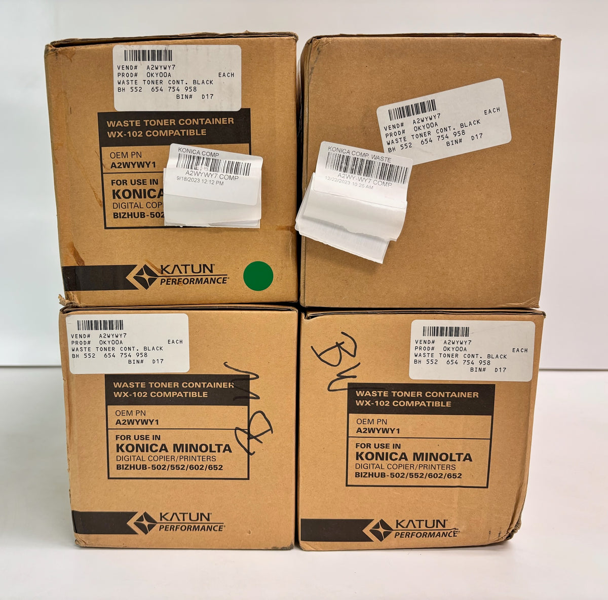 4 Compatible With Katun 502,652 BH Waste Toner Container A2WYWY1,WX-102,A2WYWY7