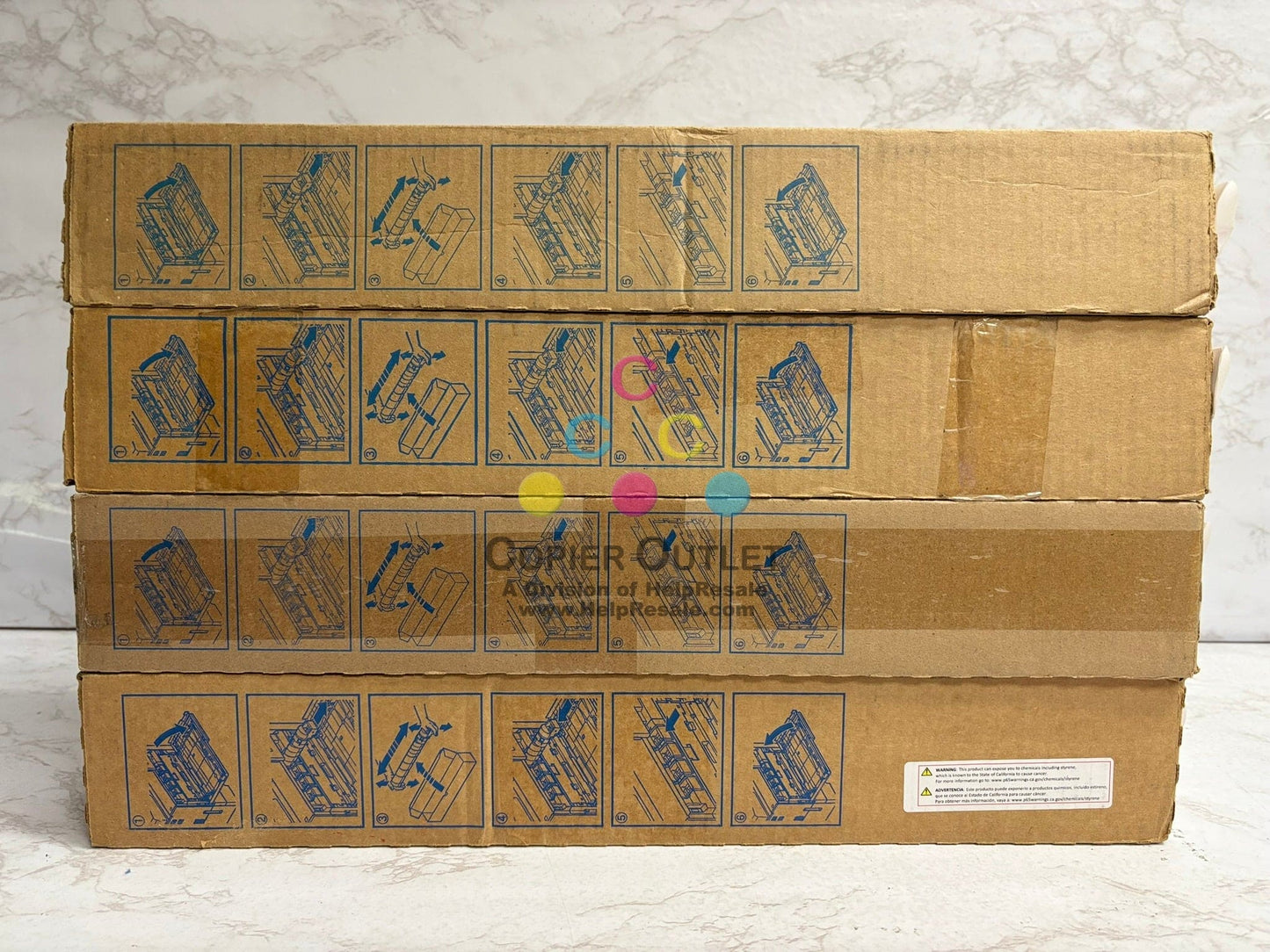 4 Genuine Konica Bizhub C250i,C300i,C360i TN328Y & TN328K Toners (No Mag & Cyan)