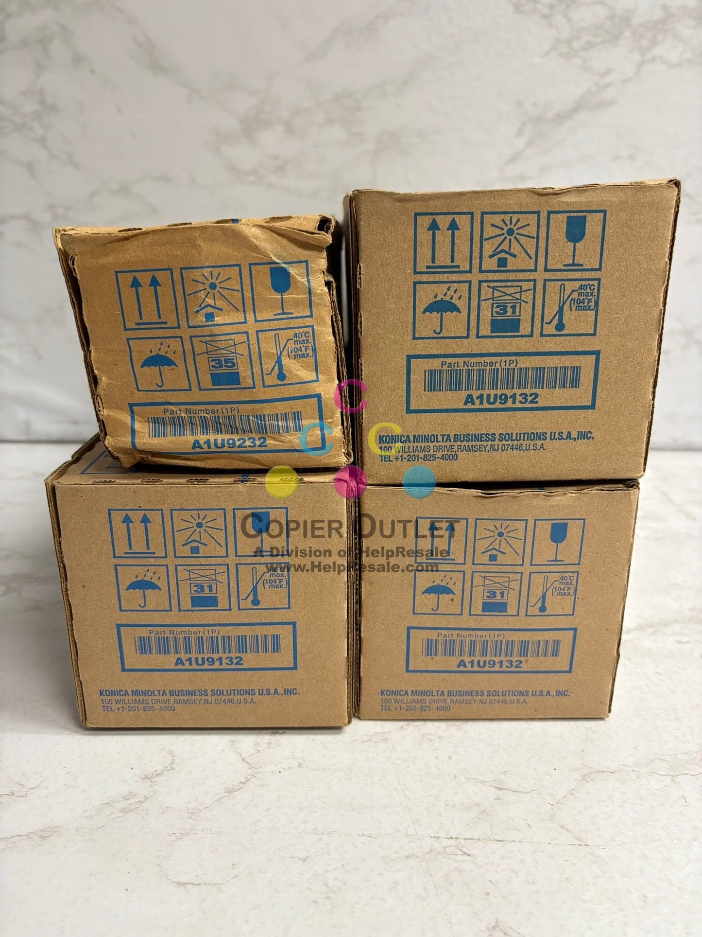 4 OEM Konica Minolta Bizhub PRESS C6000L YKKK Toners, TN616Y-L & TN616K-L