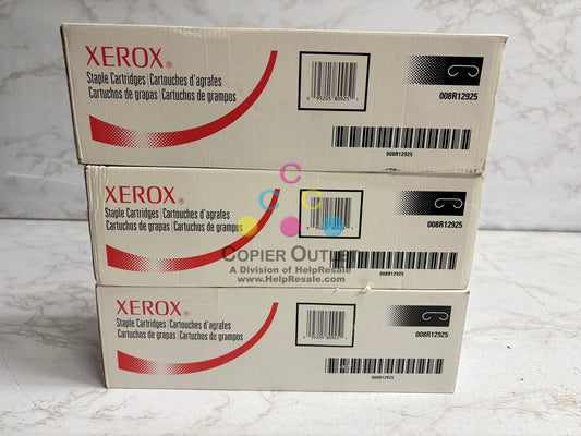 3 New Genuine Xerox 242, 252, 260, D95A, 7425, 7428 Staple Cartridges 008R12925