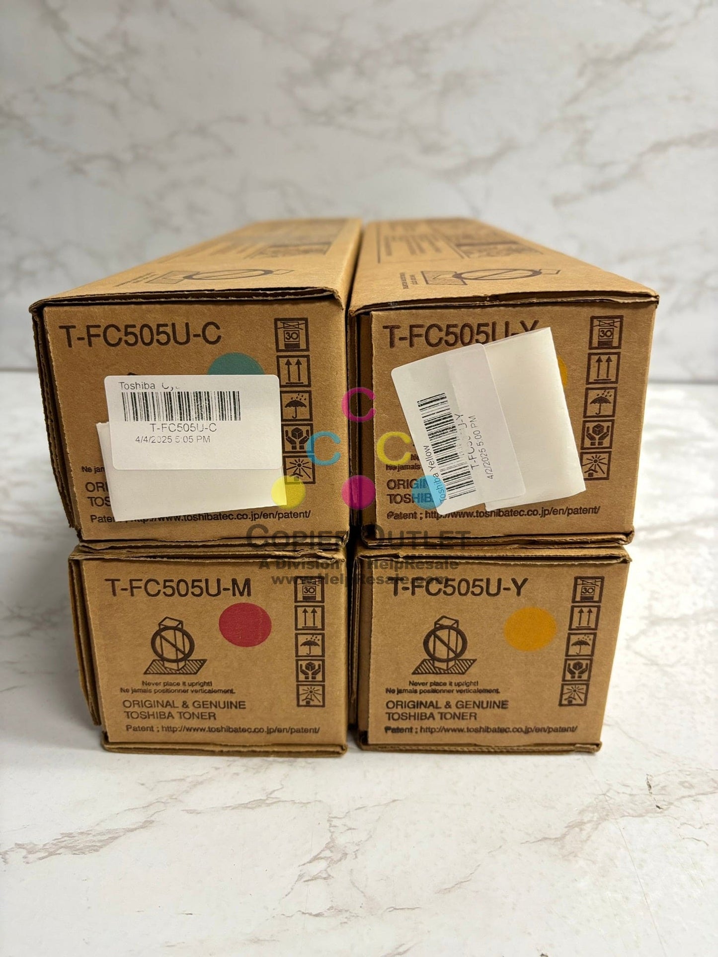 4 OEM Toshiba eSTUDIO 2505AC,3005AC,3505AC,4505AC,5005AC T-FC505U CMYY Toner