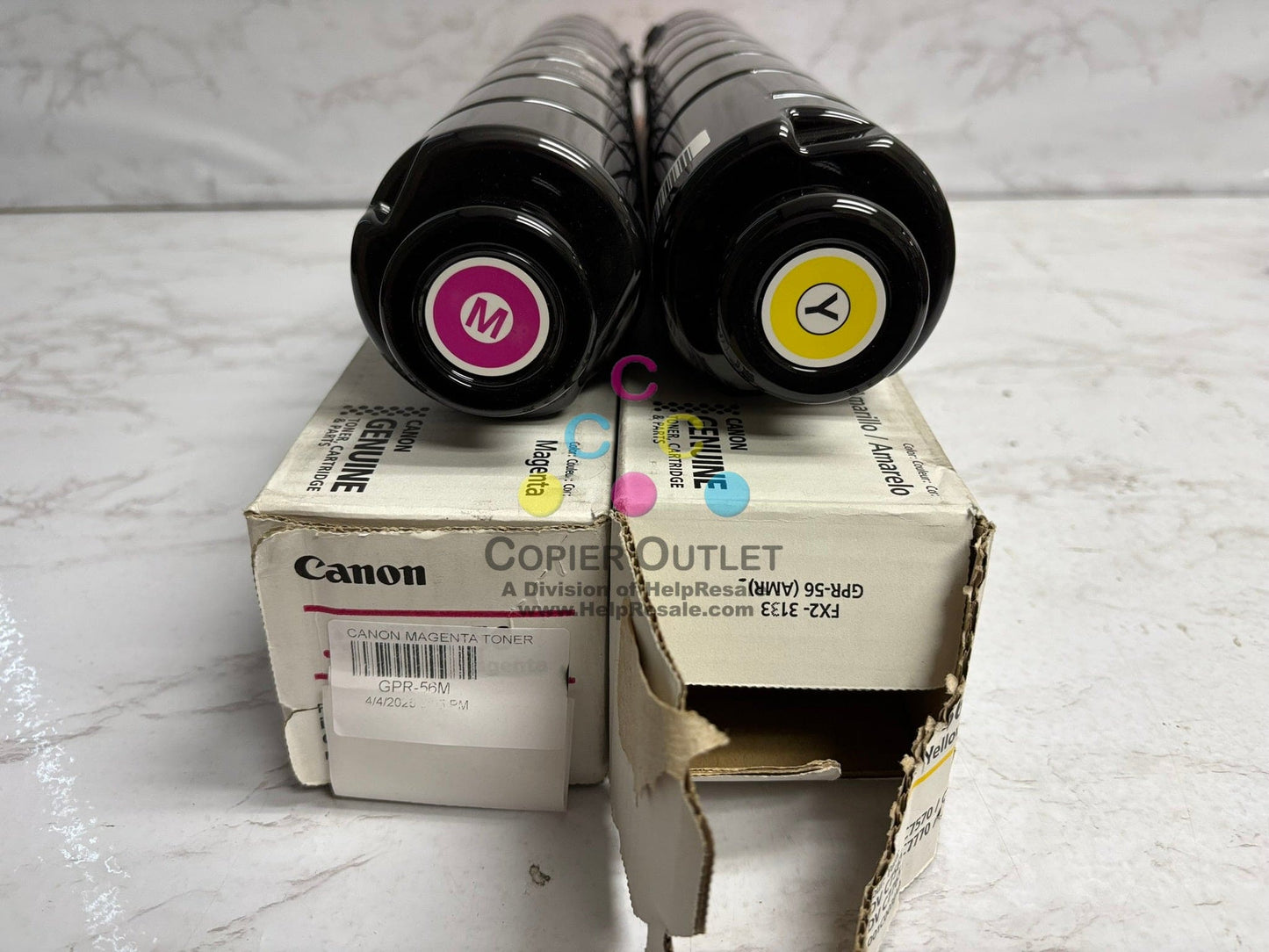 2 OEM Open Canon iR ADV C7565,C7570,C7580,C7765,C7770,C7780 GPR-56 MY Toner