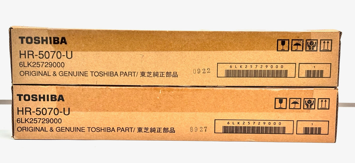 2 Genuine Toshiba 357,457,507 Upper Fuser Heat Roller HR-5070-U, 6LK25729000