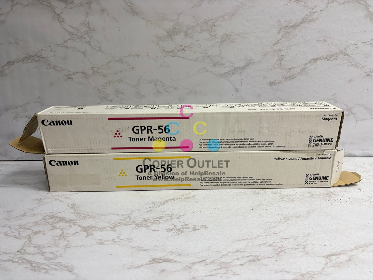 2 OEM Open Canon iR ADV C7565,C7570,C7580,C7765,C7770,C7780 GPR-56 MY Toner