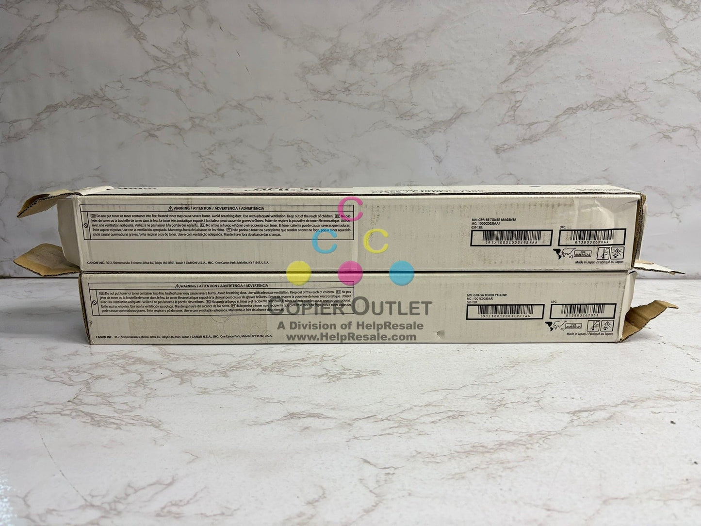 2 OEM Open Canon iR ADV C7565,C7570,C7580,C7765,C7770,C7780 GPR-56 MY Toner