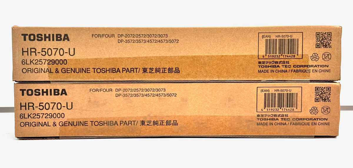 2 Genuine Toshiba 357,457,507 Upper Fuser Heat Roller HR-5070-U, 6LK25729000