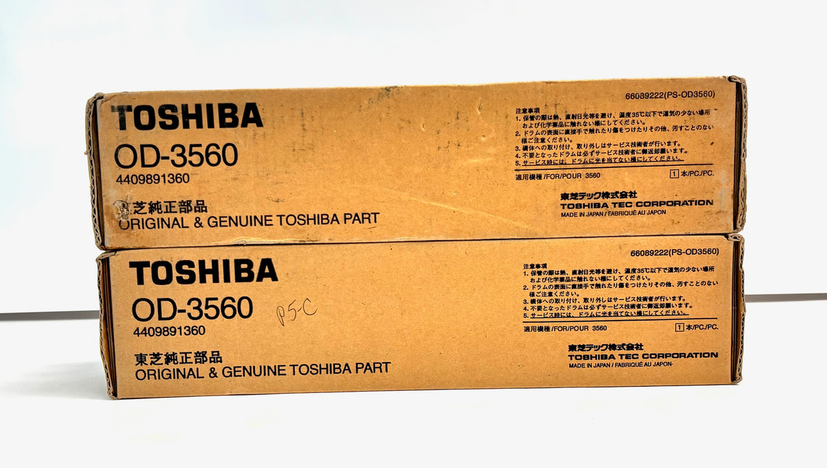 2 Genuine Toshiba eStudio 3560, 3570 OPC Drum Kit OD-3560, OD3560, 4409891360