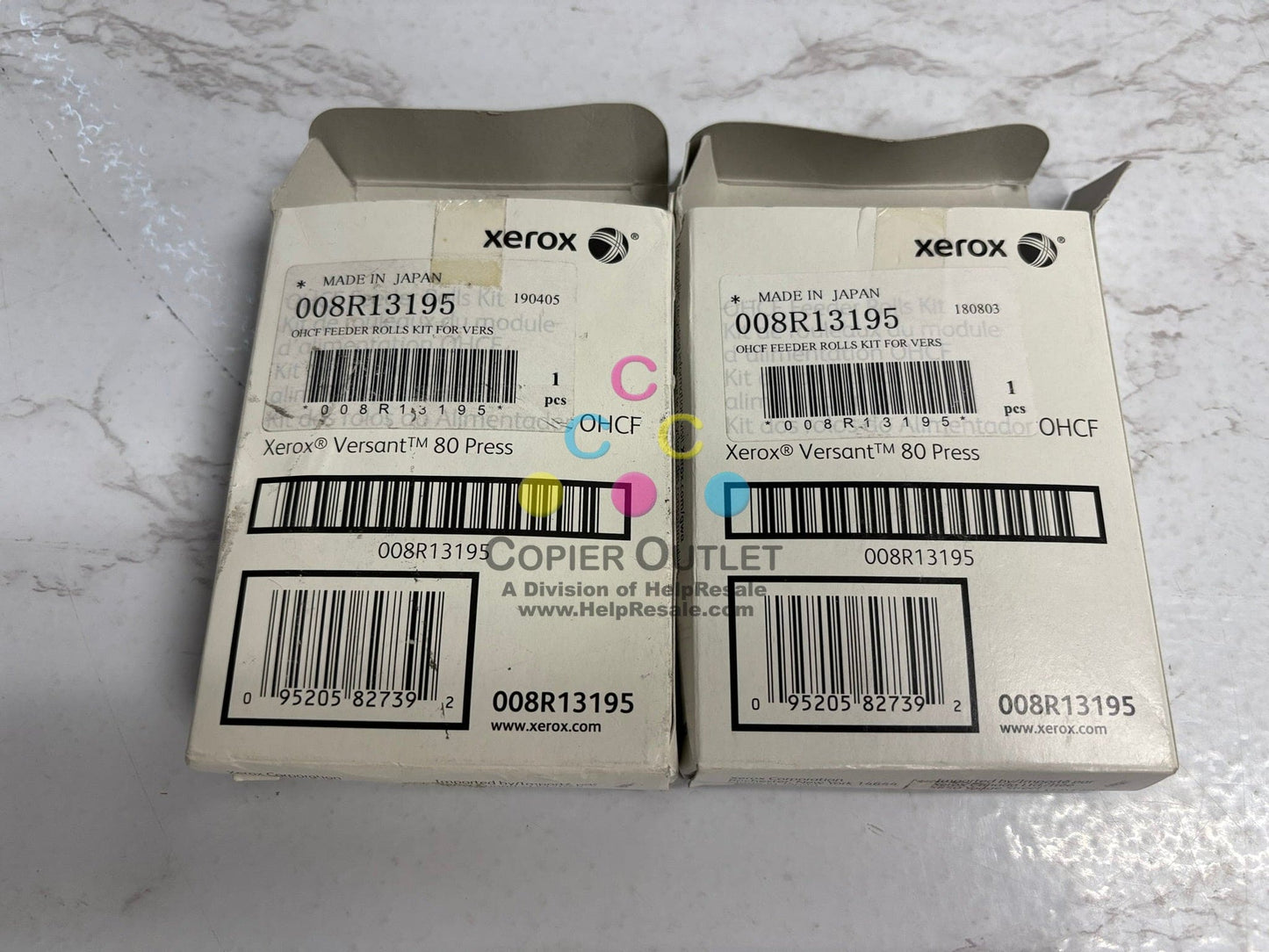 2 Open OEM Xerox Versant V80,V180,V280,V2100,V3100,V4100 Feed Roll Kit 008R13195