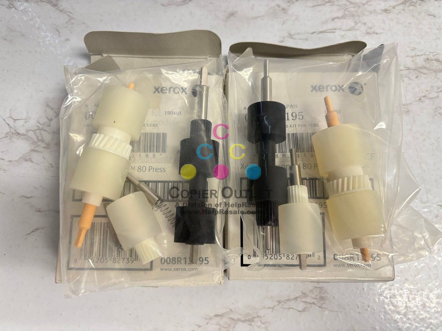 2 Open OEM Xerox Versant V80,V180,V280,V2100,V3100,V4100 Feed Roll Kit 008R13195