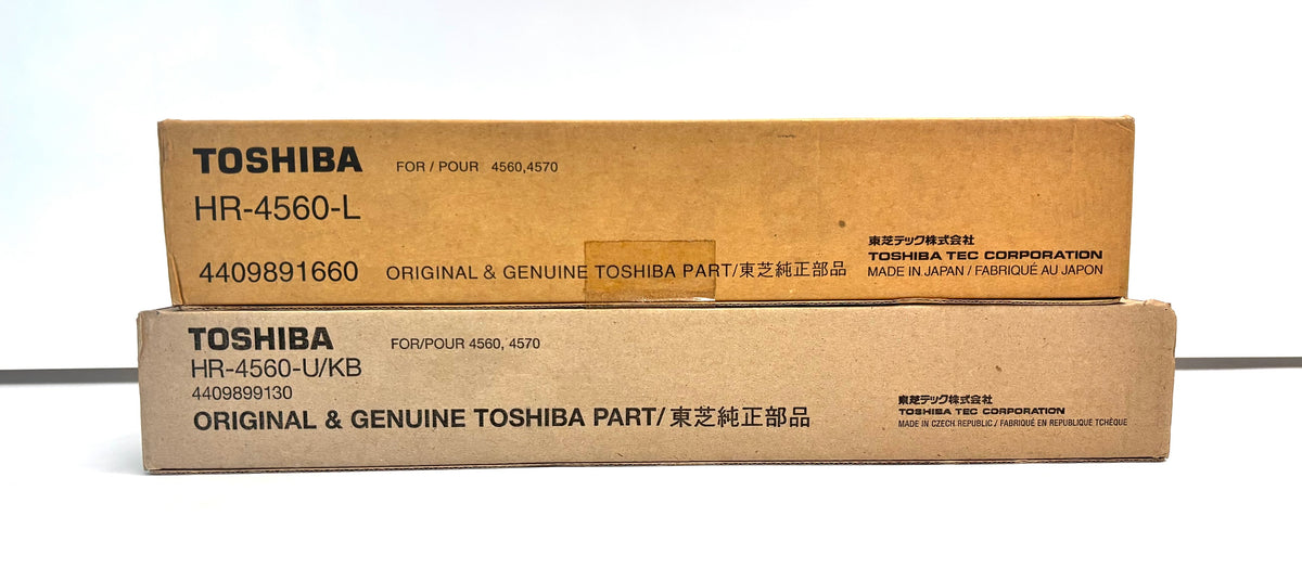 Genuine Toshiba Upper & Lower Fuser Pressure Rollers HR-4560-L x1, HR-4560-U/KB x1