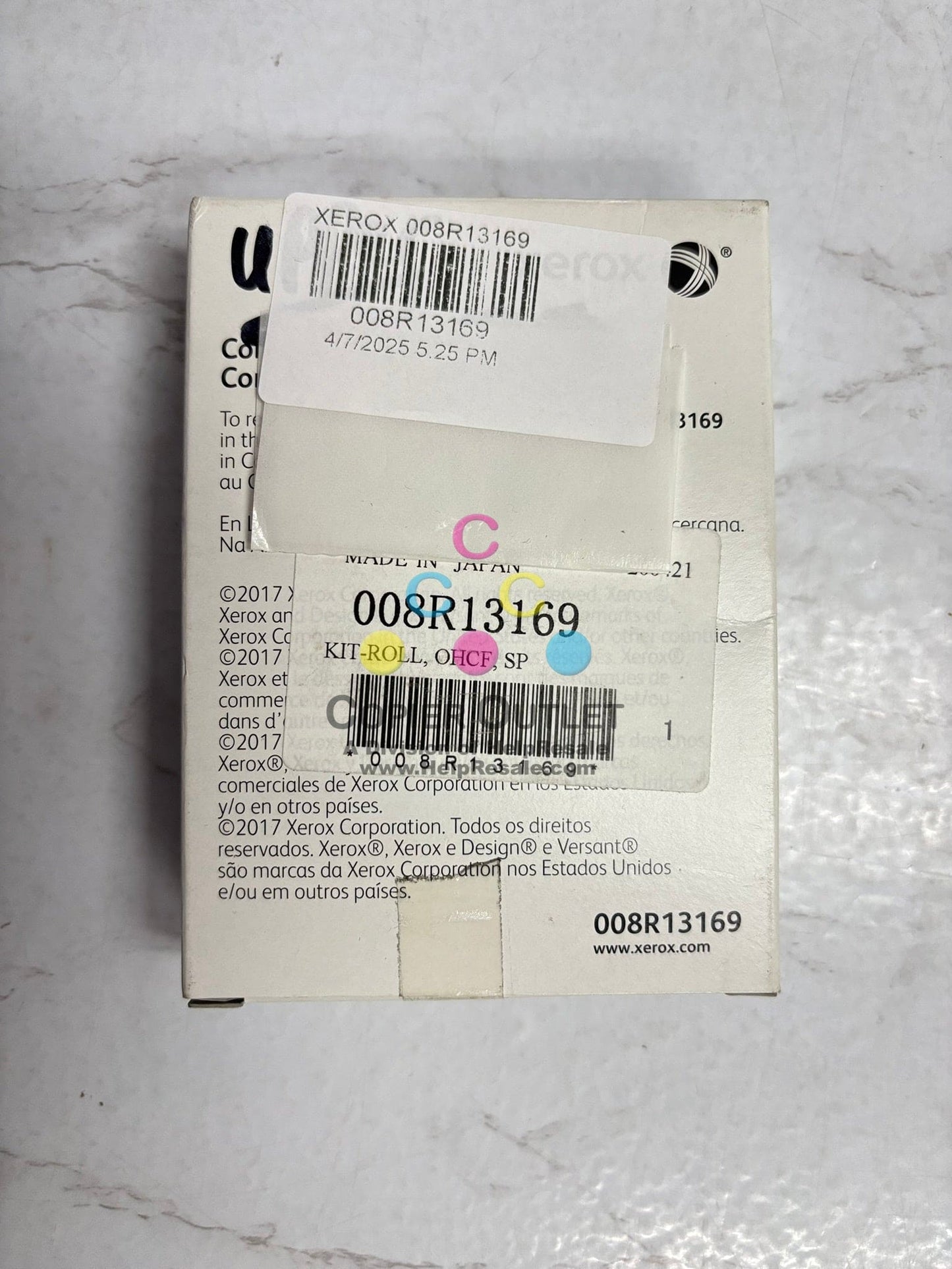 Genuine Xerox C60, C70, C75, B9110,2100,280,3100 Press Feed Roller Kit 008R13169