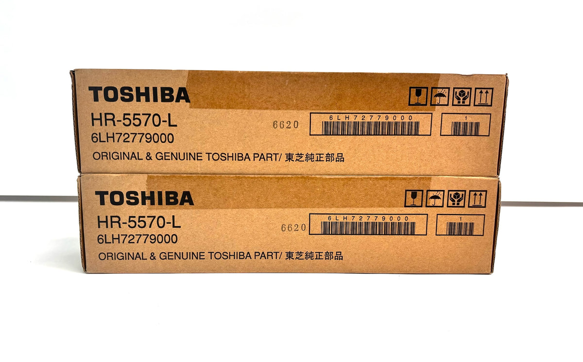 2 Genuine Toshiba eStudio 556, 857 Lower Heat Roller HR-5570L, 6LH72779000