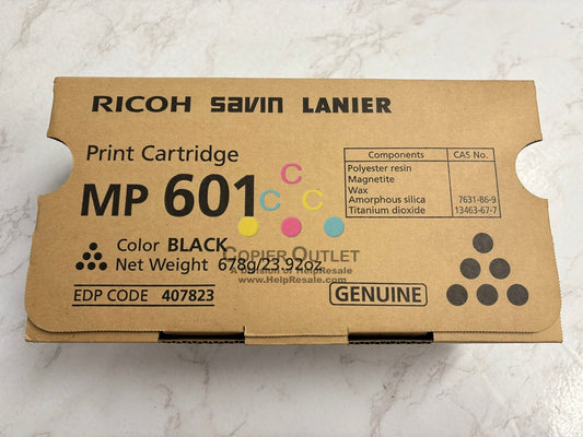 New OEM Ricoh MP 501SPF,601SPF,SP 5300DN,5310DN MP 601 K Print Cartridge 407823