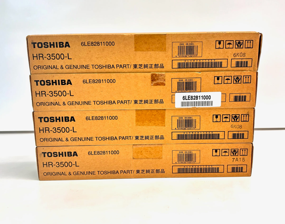 4 Genuine Toshiba 450/452 Lower Fuser Pressure Roller HR-3500-L, 6LE82811000