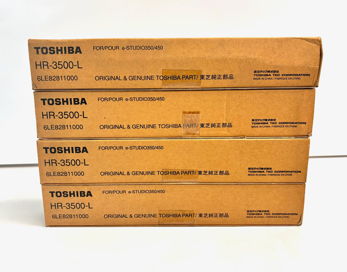 4 Genuine Toshiba 450/452 Lower Fuser Pressure Roller HR-3500-L, 6LE82811000
